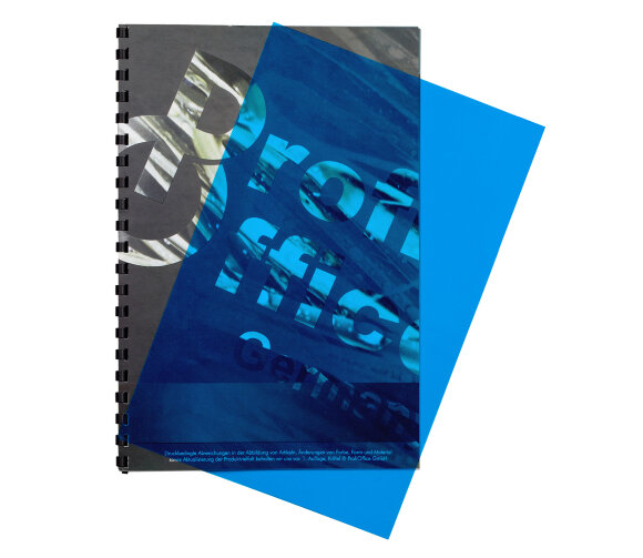 Обложки для переплета пластиковые ProfiOffice синие, А4, 200мкм,100шт/уп.