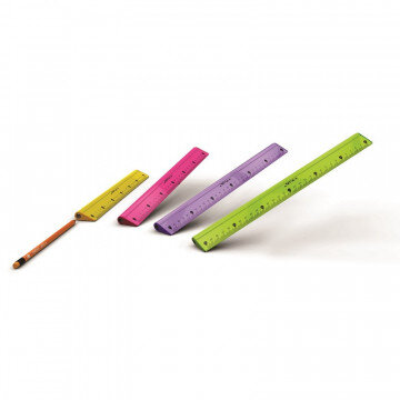 Линейка 20см Y-Plus, 4в1, линейка пластик, точилка, карандаш ч/ф, ластик