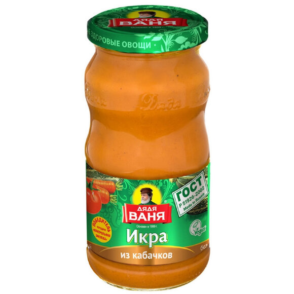 Консервация Икра из обжаренных кабачков Дядя Ваня , 460г