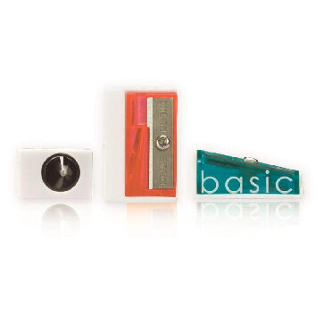 Точилка Milan BASIC, 1 отверстие, пластик, цвет в ассорт. 2,8х1,8х1,2