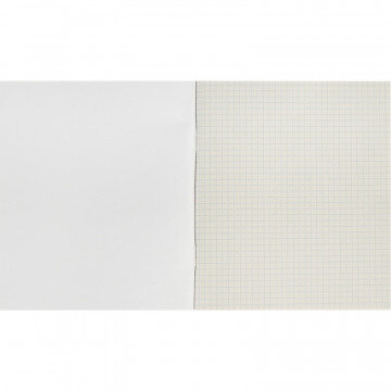 Тетрадь общая А5,96л,клет,скреп,обл.бумвинил,блок офсет-2 Синяя