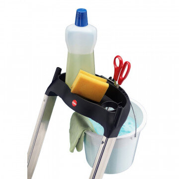 Стремянка HAILO L60 5 ступенек Н=280см с лотком, алюм (8160-507)