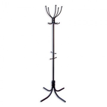 Вешалка ME_напольная М-10 5 черная крючков