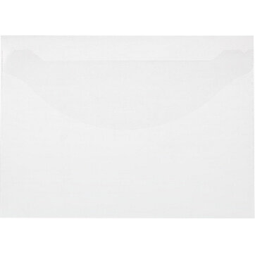 Папка-конверт на клапане 180 прозрачный 10 шт/уп