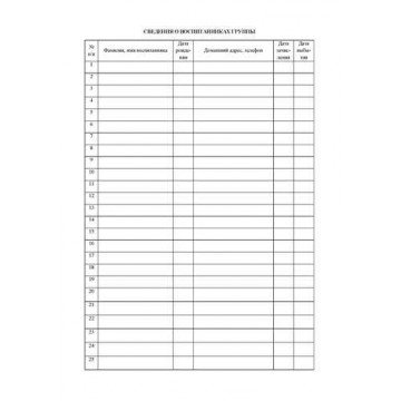 Журнал классный воспит.ДОУ,60х84/8,бл.писчая,обл.мелов.картон,44л КЖ-702