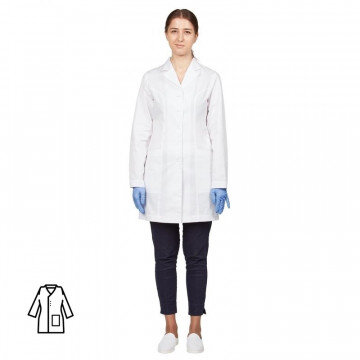 Халат медицинский женский м12-ХЛ (р.56-58) р.170-176
