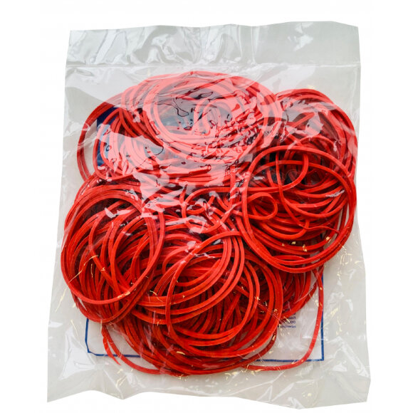 Резинка универсальная 100г 50 мм КонтинентПак, толщ. 1,7х1,6 мм,красный