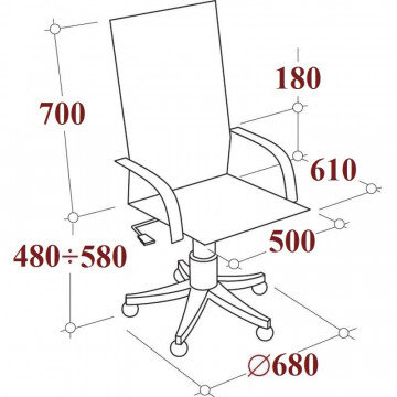 Кресло VT_Стандарт СТ-85 ткань 15-21 черный Кресло VT_Стандарт СТ-85 ткань 15-21 черный