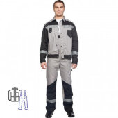 Спец.одежда летняя Костюм мужской л21-КПК серый/черн. (р.60-62) 170-176