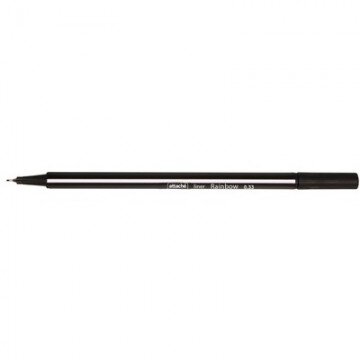 Линер Attache Rainbow 0,33 мм трехгран.корпус черный