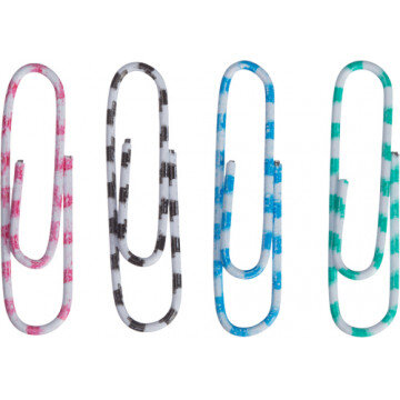 Скрепки Зебра Attache, полимер, 33 мм., 70 шт.в карт/уп