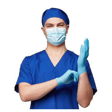 Спец.гол.убор Колпак хирурга васильковый