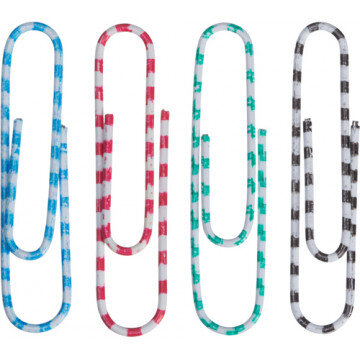 Скрепки Зебра Attache, полимер, 50 мм., 50 шт.в карт/уп