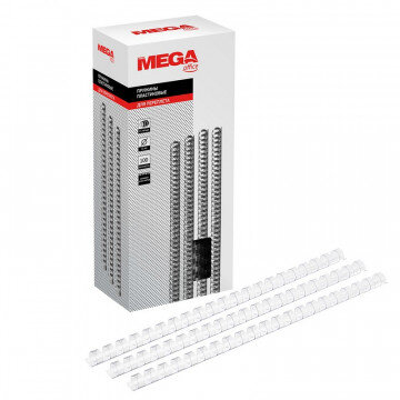 Пружины для переплета пластиковые Promega office 12мм прозр. 100шт/уп.