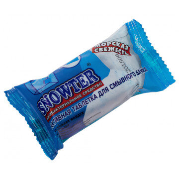Средство для сантехники Таблетка д/сливн бачка SNOWTER 50гр. Морская свеж