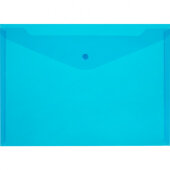 Папка-конверт на кнопке КНК 120 синий прз. 10шт/уп