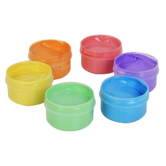 Пальчиковые краски 6 цв. 60 мл Каляка-Маляка  для малышей, 1+, ПКMКМ06