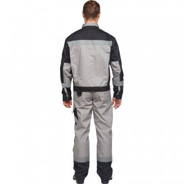 Спец.одежда летняя Костюм мужской л21-КБР серый/черн. (р.64-66) 182-188 Спец.одежда летняя Костюм мужской л21-КБР серый/черн. (р.64-66) 182-188