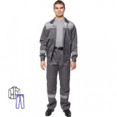 Спец.одежда летняя Костюм муж. л22-КБР т.сер./св.сер (р.52-54) 158-164 Спец.одежда летняя Костюм муж. л22-КБР т.сер./св.сер (р.52-54) 158-164
