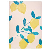 Тетрадь общая А4, 48л. клетка, скрепка, мягк.перепл Pastel лимон N2649