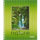 Тетрадь общая Attache,60л,клет,А5,спир,обл.мел.карт