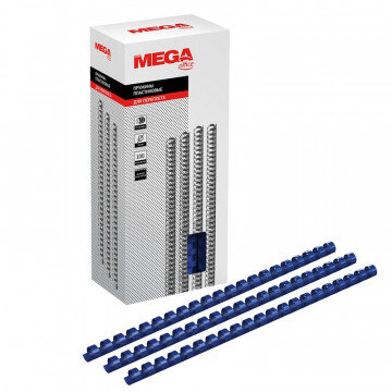 Пружины для переплета пластиковые Promega office 12мм синие 100шт/уп.