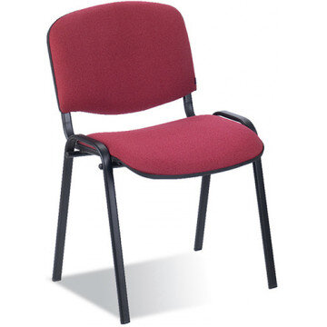 Стул FA_EChair Rio(ИЗО) чёрн, ткань бордо С-29/ТК-11