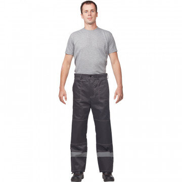 Спец.одежда летняя Костюм муж. л20-КБР сер/красн (р.52-54) 158-164