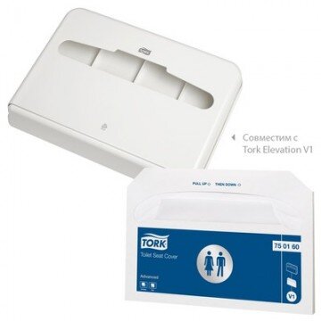 Покрытие для унитаза Tork V1 однор.250шт/уп. 750160
