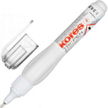 Корректирующая ручка 8мл Kores Tri Pen, металлический наконечник