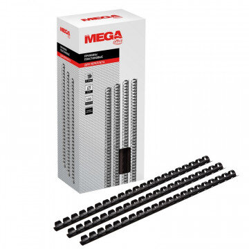 Пружины для переплета пластиковые Promega office 12мм черные 100шт/уп.