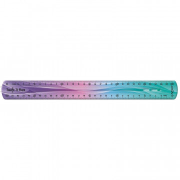 Линейка 30см Maped TWIST?N FLEX PATTERNS, гибкая, радужная расцветка