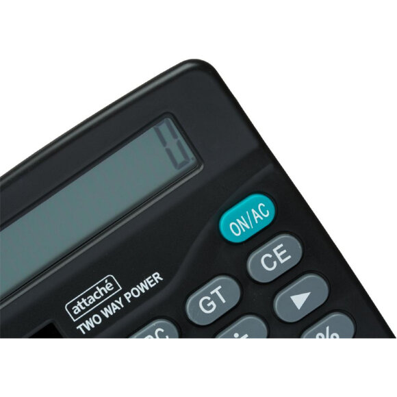 Калькулятор ПОЛНОРАЗМЕРНЫЙ Attache ATC-444-12F 12-ти разрядный черный