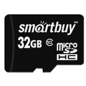 Карта памяти SmartBuy microSD 32GB Class 10(SB32GBSDCL10-01)+ адаптер Карта памяти SmartBuy microSD 32GB Class 10(SB32GBSDCL10-01)+ адаптер