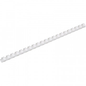 Пружины для переплета пластиковые Promega office 14мм белые 100шт/уп.