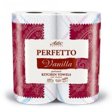 Полотенца бумажные ASTER Perfetto 3сл.бел.с рис.аром.2рул./уп. Полотенца бумажные ASTER Perfetto 3сл.бел.с рис.аром.2рул./уп.