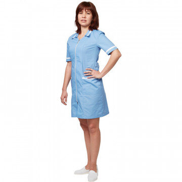 Халат медицинский м09-ХЛ серо-голуб (р.44-46) 158-164