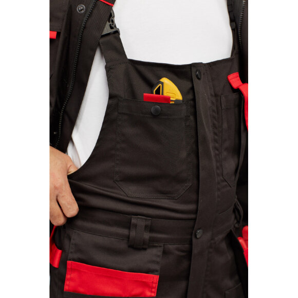 Спец.одежда летняя Костюм муж. л29-КПК черн/красн (р.48-50) 182-188