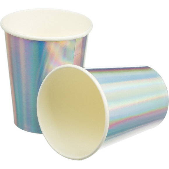 Стакан бумажный Радужные фольгированные 220мл 6шт/уп арт.6058890 Стакан бумажный Радужные фольгированные 220мл 6шт/уп арт.6058890