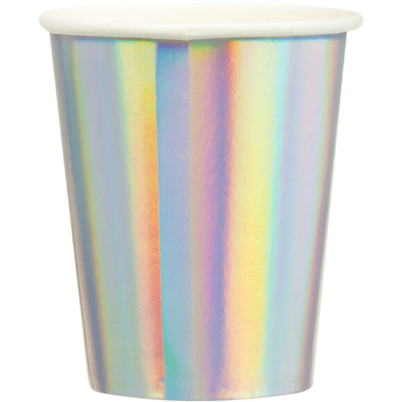 Стакан бумажный Радужные фольгированные 220мл 6шт/уп арт.6058890 Стакан бумажный Радужные фольгированные 220мл 6шт/уп арт.6058890