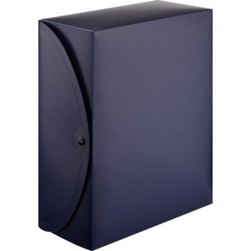 Короб архивный на кнопке Attache 120 мм пластик,синий