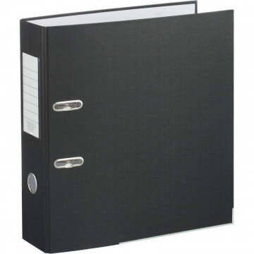 Папка-регистратор ,80 мм Элементари , черны Экономи, мет уголк
