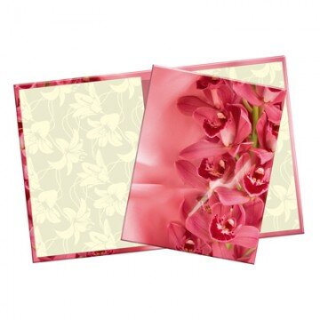 Папка адресная ЦВЕТЫ глянцевая