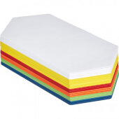 Карты модерационные шестиугольник удлинённый 250 листов