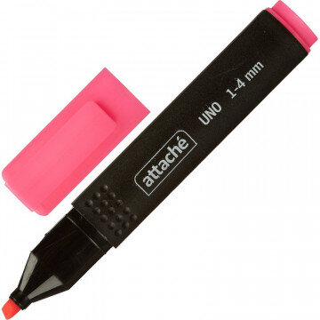 Маркер выделитель текста Attache Economy Uno 1-4мм розовый