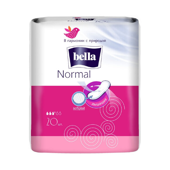 Прокладки женские гигиенические bella Normal, 20 шт./уп.
