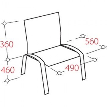 Стул UD_Серна (СМ-7) каркас черный, ткань черная Т-11