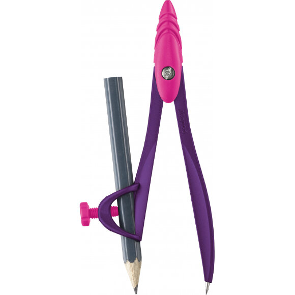 Циркуль Maped STUDY POP, цинк. сплав, карандаш в компл, пласт. уп., ассорти