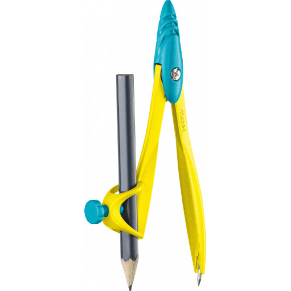 Циркуль Maped STUDY POP, цинк. сплав, карандаш в компл, пласт. уп., ассорти