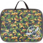 Папка для тетрадей №1 School Military А4 ткань,  35х27х2 см